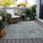 Machine Washable Indoor/Outdoor Xhevrie Aqua Rug-480936054