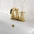Kingston Brass Millennium Two-Handle 3-Hole Deck Mount 4" Centerset Bathroom Faucet with Brass Pop-Up-11176577