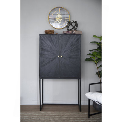 Armoire 31,5 x 16,5 x 60 po, noir