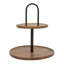 Plateau de service rond en bois d'acacia Gibson Home