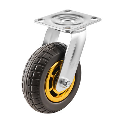 Hotel Luggage Cart, 750 lbs Heavy Duty Bellman Cart with Stainless Steel Frame, 6 in Rubber Wheels, Red Carpeted Deck, Commercial Luggage Carrier Rolling Trolley for Hotels, Resorts, Gold