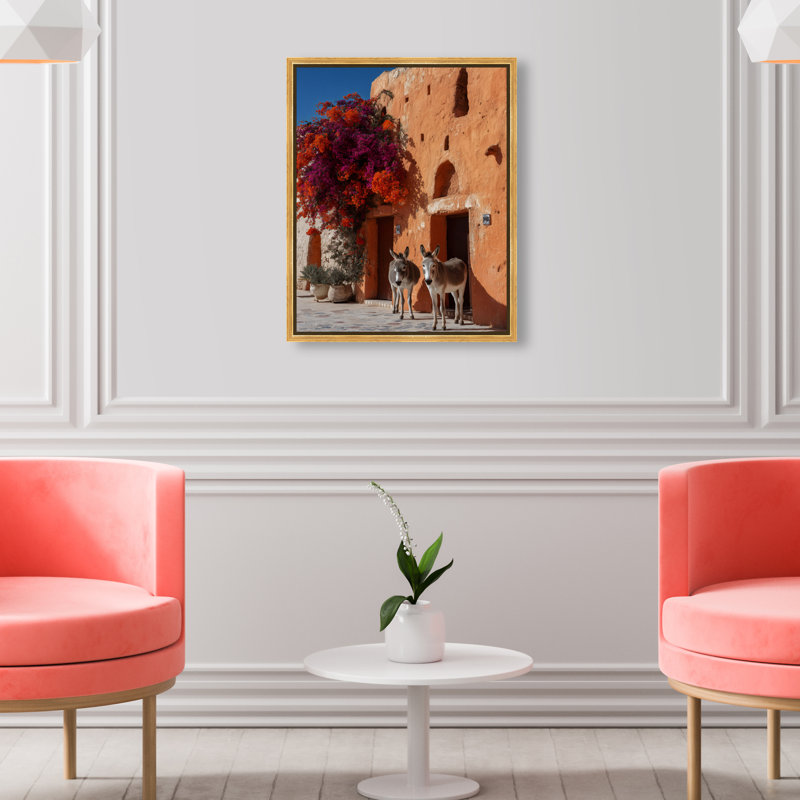 Morning Wait Print by Oliver Gal, 17"H x 21"W, Gold Floater Frame