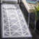 Rodgers Hand Woven Flat Weave Wool/Cotton Geometric Rug in Ivory/Purple