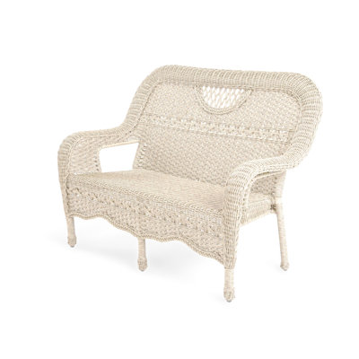 Prospect Hill 50'' High-Density Polyethylene (HDPE) Wicker Outdoor Loveseat