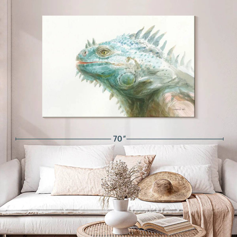 Brampt Tropical Iguana, 34" H x 51" W