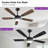 52" RGB Ceiling Fan With Led Light and Remote/APP Control-54726166