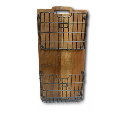 Metal Wall Organizer with Wall Baskets