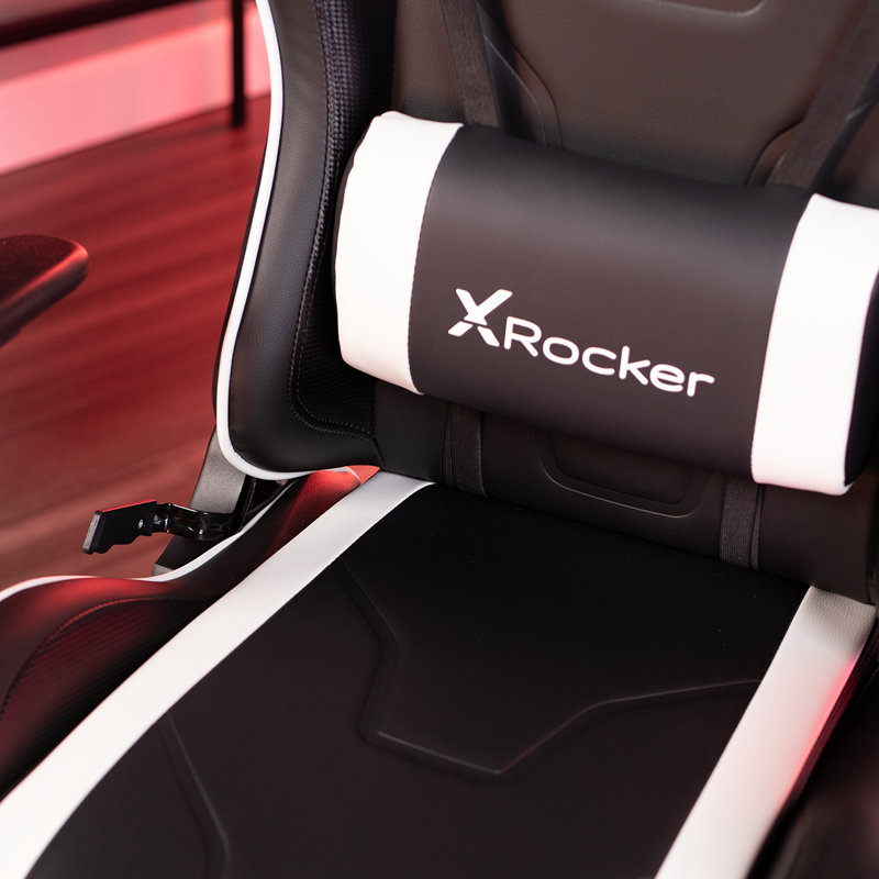 Agility Black and White Ergonomic PC Gaming Chair