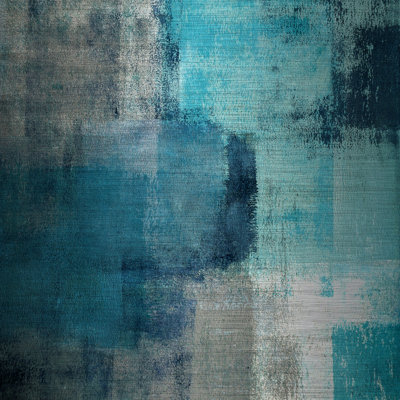 Méditation en bleu - impression sur métal