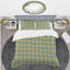 Rétro motif circulaire I - ensemble de housse de couette abstrait rétro - microfibre de polyester-40702596