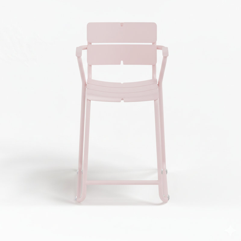 Tabouret Corail, Rose pastel