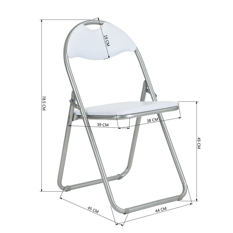Angel-Marie 45cm H Upholstered Metal Side Chair, White