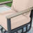 3-Piece Outdoor Aluminum Swivel Rocker Chair Conversation Set With Cushions And Side Table-1512242253