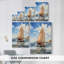 NAUTICAL Series CECXLIV - Toile tendue avec châssis de qualité supérieure - Prêt à être accroché-892287340