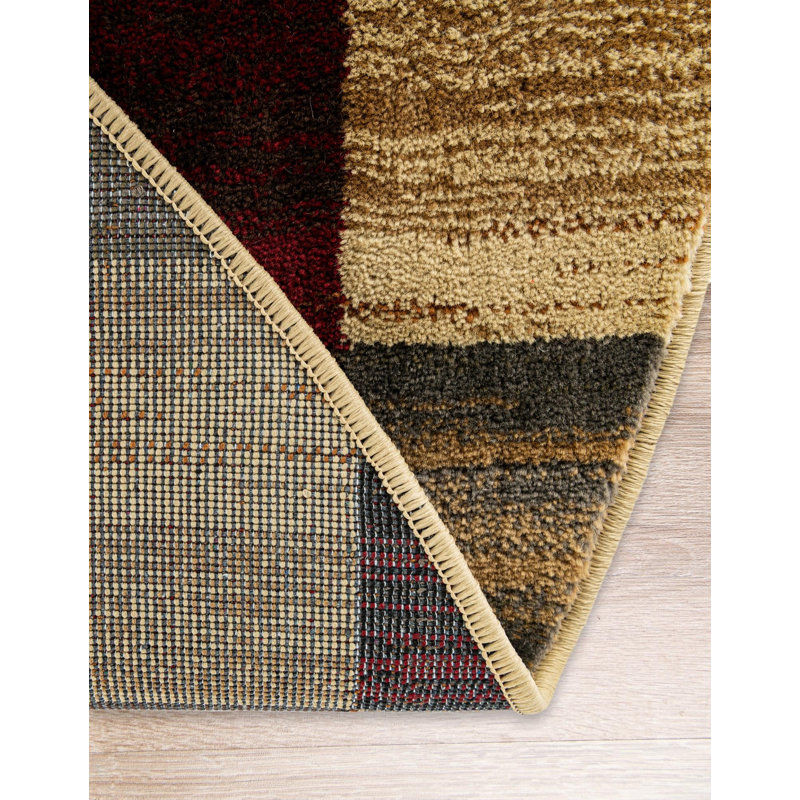 Tapis abstrait Adetomiwa, Rond 5 pi 3 po