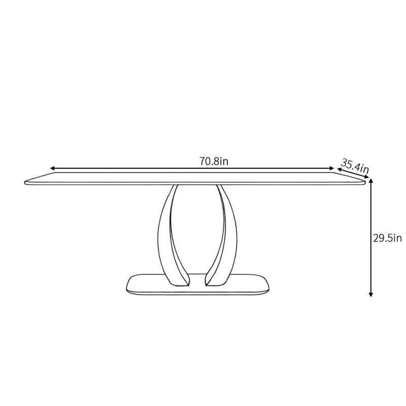 Ellishia, 29.5"H x 70.8"L x 35.4"W