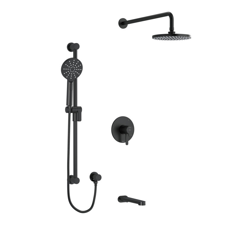 Garniture de douche 1345, Noir