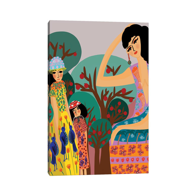 Apple Trees - Wrapped Canvas Print, 30.48cm H x 20.32cm W x 1.91cm D