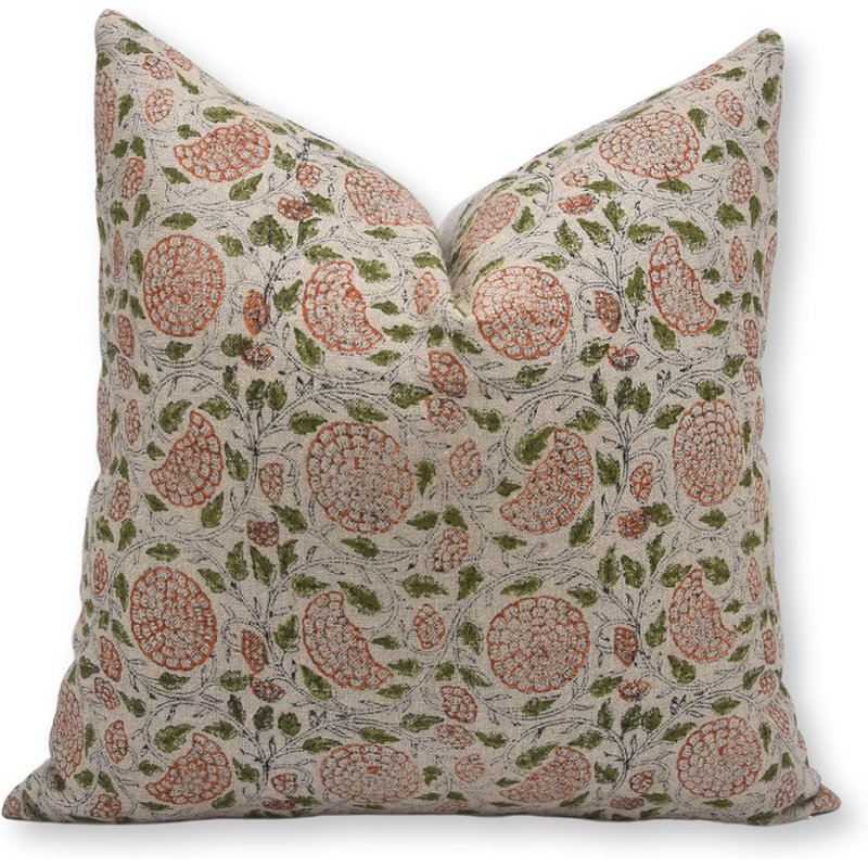 Linen Square Indoor/Outdoor Pillow Cover, 24" x 24"