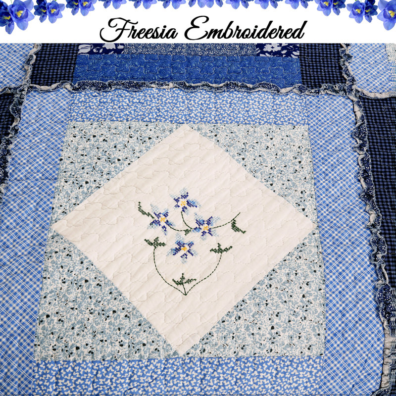 Charlotte Farmhouse / Country Cotton Quilt, King Quilt + 2 Shams