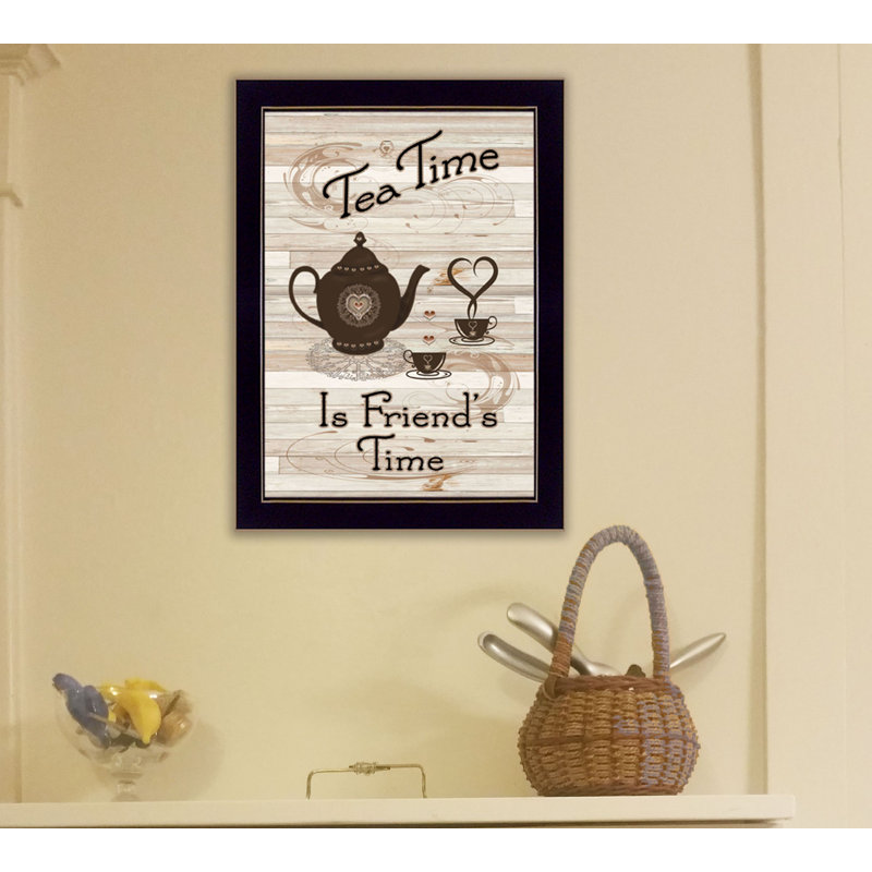 " Tea Time " by Millwork Engineering, Cherry Grande Framed