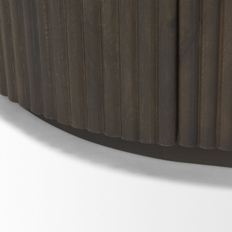 Buffet en bois massif Chessa, Marron foncé