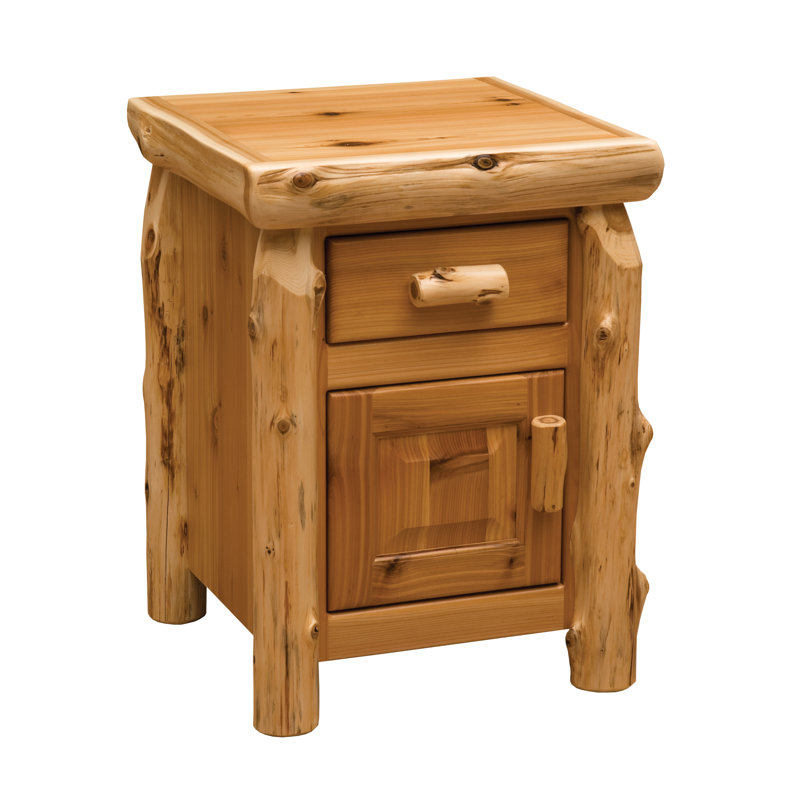 Table de chevet Fireside Lodge Cedar, Traditionnel