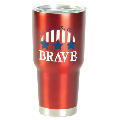 Dicksons Inc 30oz. Double Wall Insulated Stainless Steel Travel Tumbler