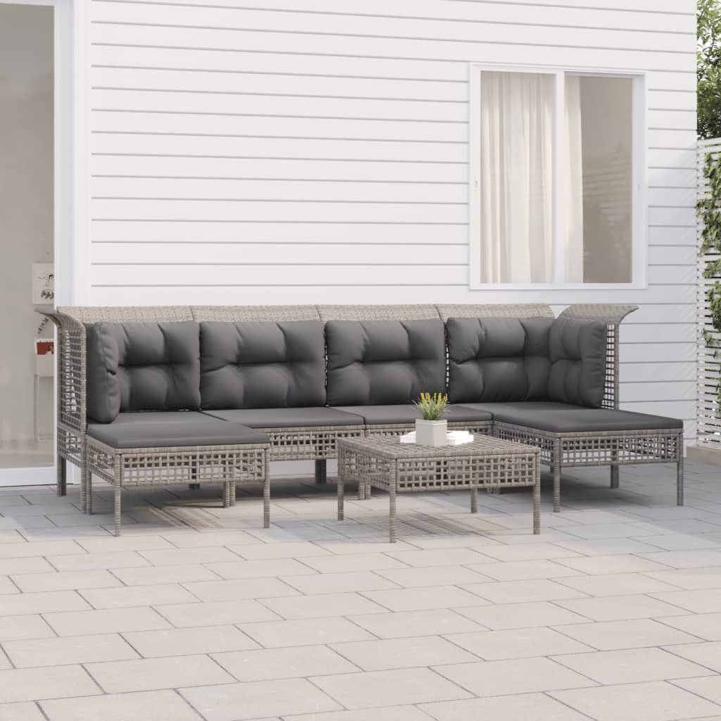 3-Sitzer Lounge-Set Novello aus Polyrattan mit Polster