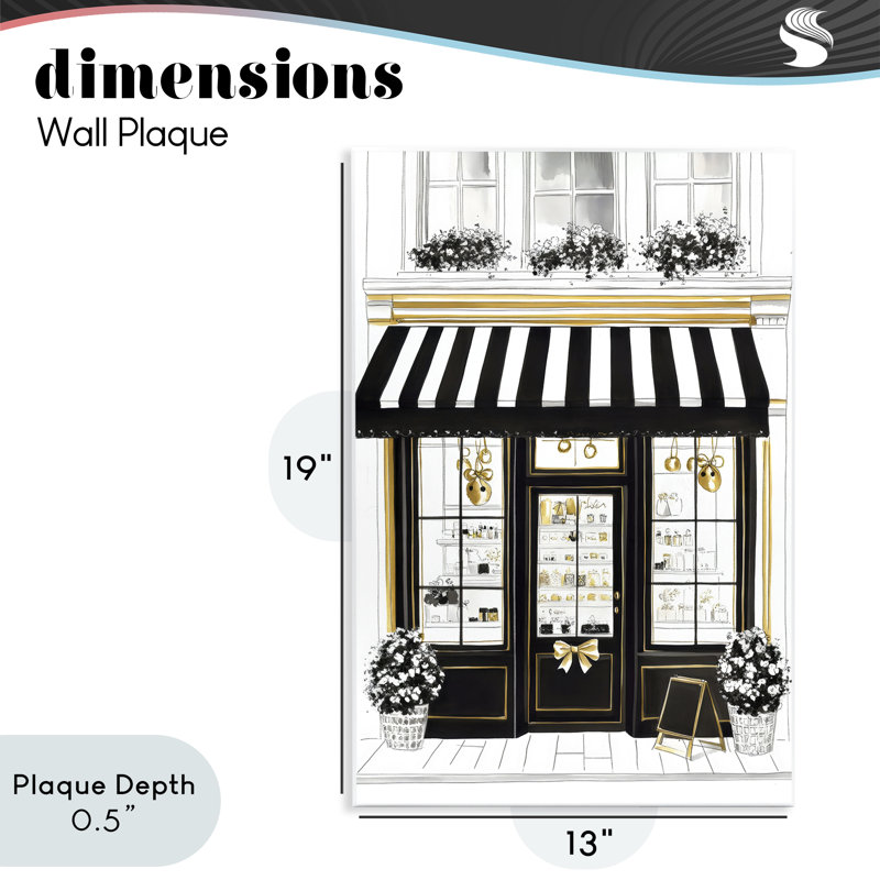 Vitrine murale Paris, par Petal Prints Design, 19 x 13