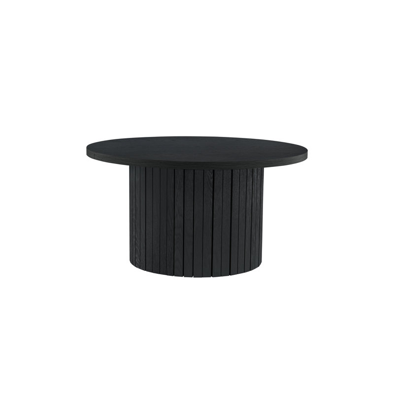 Aviyan Drum Coffee Table, Black