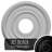 Endurathane Valeriano Ceiling Medallion, 12 1/8"OD x 3 5/8"ID x 3/4"P (Fits Canopies up to 6 1/4"), Hand-Painted Jet Black Finish-27782633