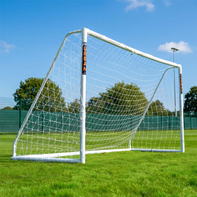 12ft x 6ft Soccer Goal - Soccer Equipment Outdoor Games - Soccer Flick 12 x 6 UPVC Match Goal