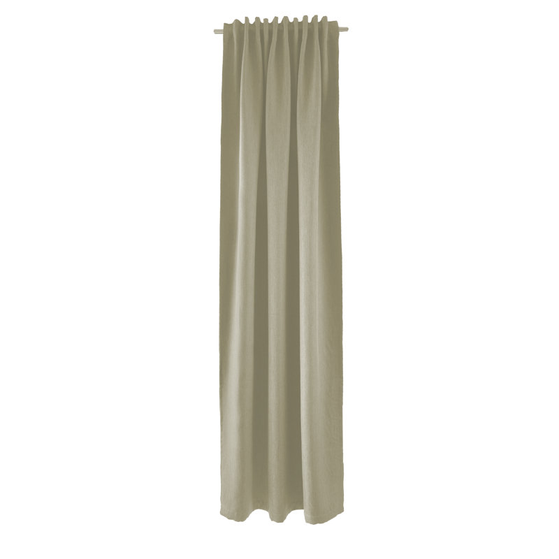 Lockmoor Room Darkening Curtain Single Panel, Cream