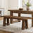 55" Solid Wood Dining Bench-507604667