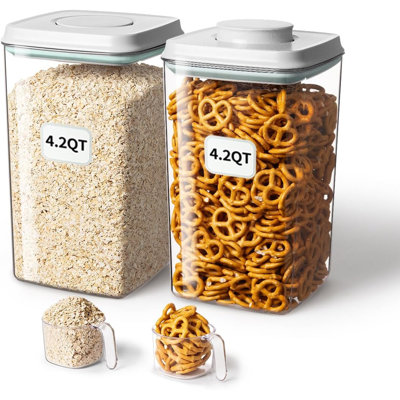  Contenant hermétique pour aliments et gâteries pour animaux de compagnie 4L / 4,2 qt