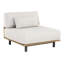 Geneve Outdoor Teak Armless Lounge Chair