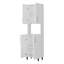Garde-manger double blanc avec rangement ouvert
