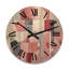 Pink Transcendent Angles IV - Abstract Shapes Oversized Wood Wall Clock-521499247