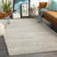 Tapis crème / beige / ardoise en laine tissé à plat Zekia-1521265510