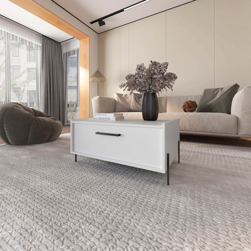 Coffee Table With Flip-Down Door