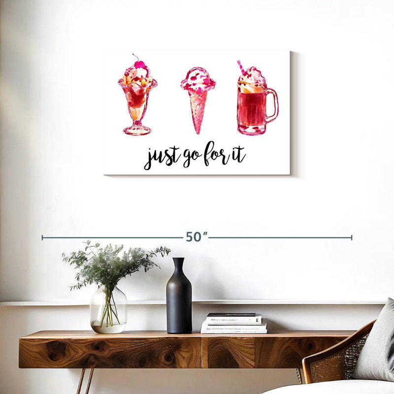 Yarlin Just Go For It, 20" H x 30" W