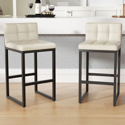 Counter Stool with Metal Frame