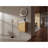 18.5" Wall-Mounted Bathroom Vanity With Resin Sink, Soft Closed Single Door, MDF, Nature Wood-600474553