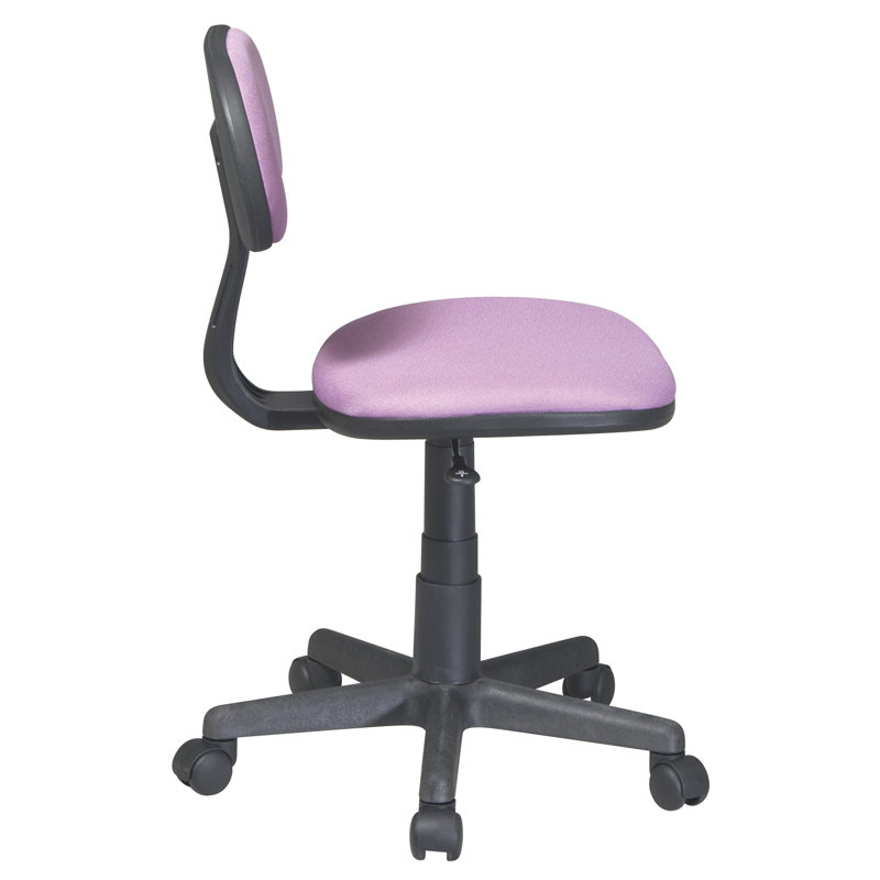 Dynamic Purple Fabric Task Chair with Adjustable Height and Swivel