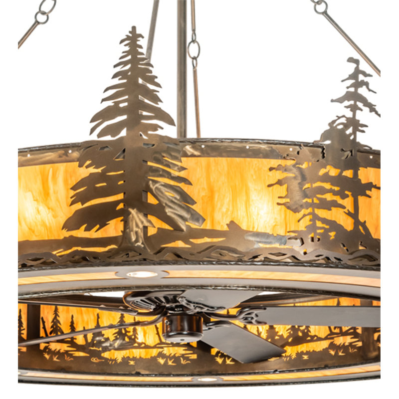 Tall Pines Downrod Ceiling Fan
