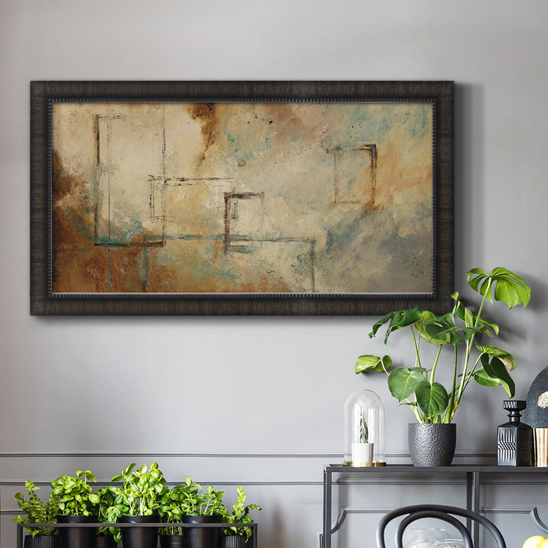 Zen Path II - peinture sur toile à cadre unique, H 29 po x l 53 po x P 1 po