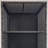 PE Rattan Pool Towel Rack With 2 Storage Shelves Basket Mixed Gray-1602972957