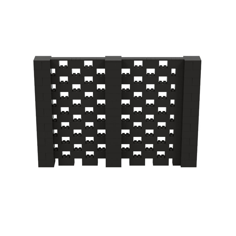 Ensemble mural Everblock, Noir, H 72 po x l 120 po x P 12 po
