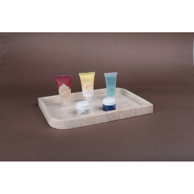 Plateau en marbre champagne champagne